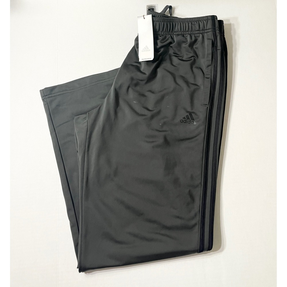 NWT Adidas Primegreen Track Pants Mens XL Grey 3-Stripe Athletic Training